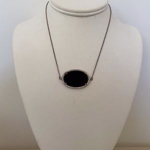 Stunning Onyx Sterling Pendant Necklace